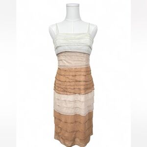 Cache sequin beaded layered dress Y2K